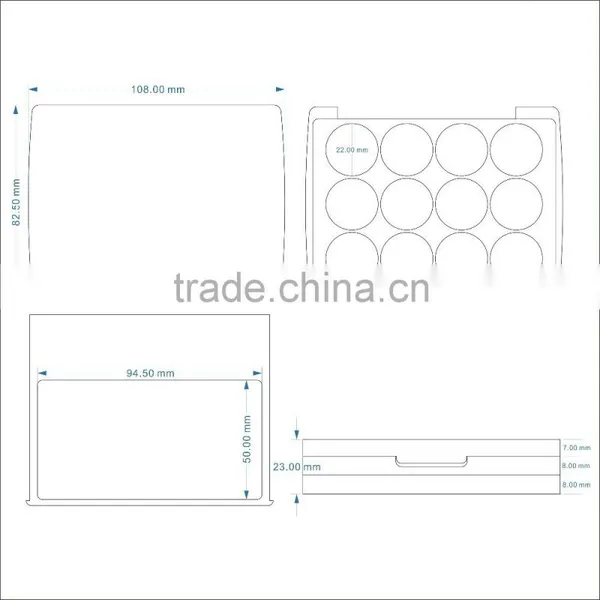 Wholesale, Hot Sale Empty Eyeshadow Container ,makeup Eyeshadow Packaging photo-4