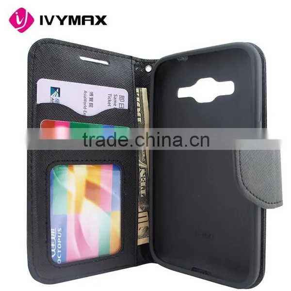 Made in China Factory Wallet Leather Phone Case for Samsung Core Prime G360 photo-3