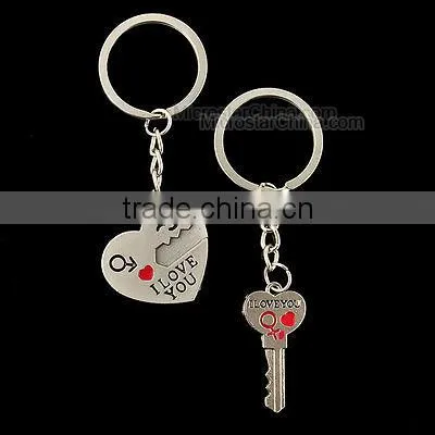In Stock Hot Couple Key Chain "I Love You" Heart Arrow Key Chain photo-2