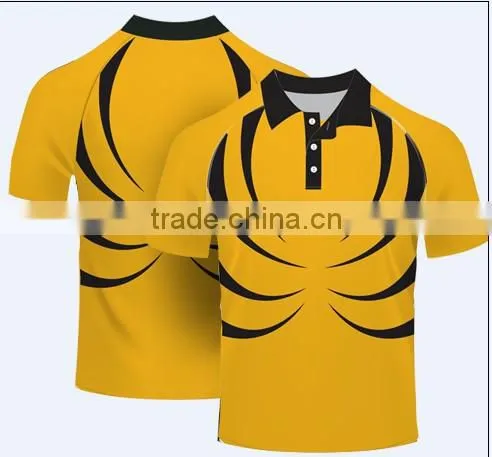 Wholesale 2015 Latest Sublimation Striped Polo Shirt