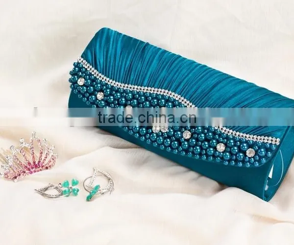 Beautiful Ladies Satin Beaded Handbag