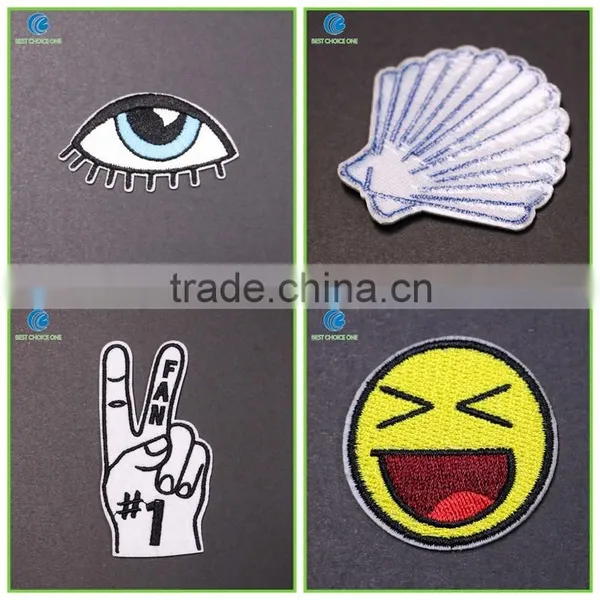 Wholesale Cheap Fashional Woven Embroidered Patches Badges Custom Embroidery Patch photo-4