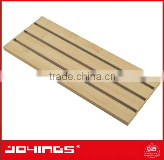 MDF Slatwall Melamine Panel With Aluminum Extrusion Inserts photo-6