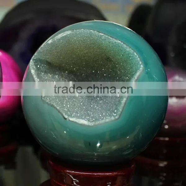 Natural Polished Agate Geode Balls photo-2