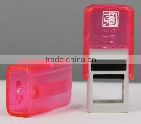 2015 New Years Various Candy Color Lovely Promotional Pocket Mini Name Rubber Stamp photo-3