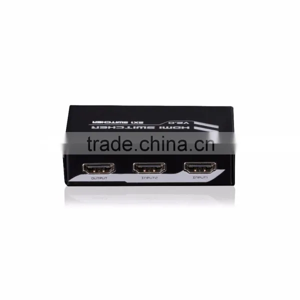 Video Matrix Switcher 2.0 2 Port HDMI Switch 2x1 Hdmi Switch Support 4kx2k 1080p 3D for Hot Video Player photo-2