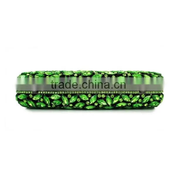 Newest Design Green Bag Designs Handmade Bag Crystal Clutch Bag (8766A-G2) photo-4
