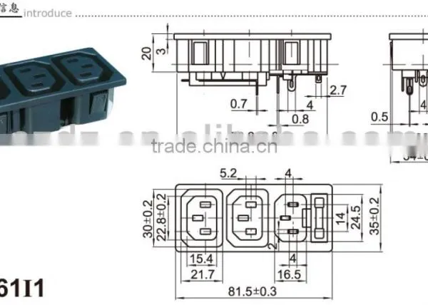 Green DC Male and Female Connector,Nice Price Male Connector DC Jack 5.5mm*2.1mm photo-3