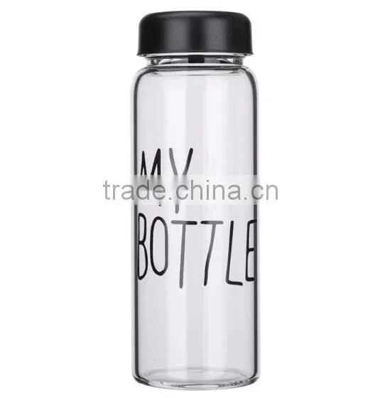 500ml Water Cup Transparent My Bottle / Lemon Juice Bottle / Plastic Water Bottle photo-6