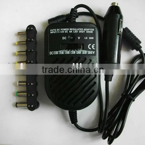 80W Universal Laptop Charger Adapter Laptop Car Charger