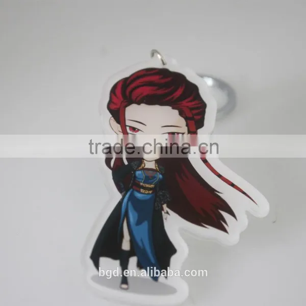 Hot Sell Transparent Cartoon Characters Plastic Key Ring photo-6