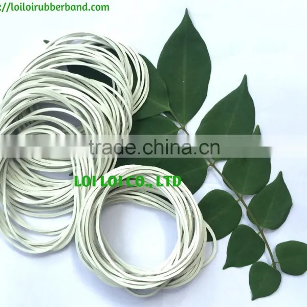 100% Natural Rubber Band Strong High Temperature Resistance Color Rubber Band White - Low Price Best Selling Elastic Rubber Band