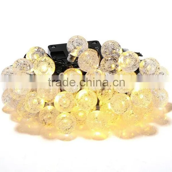 Christmas Holiday Name Solar Power 4.8M 20 LED Ball String Lights photo-4