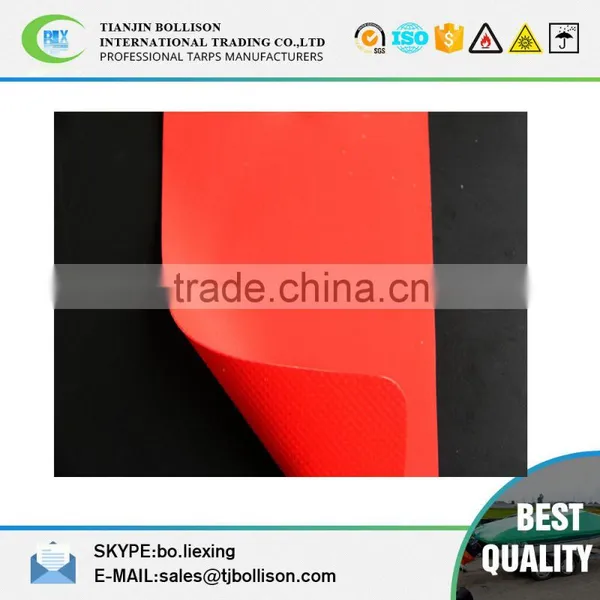 Custom Printed 1000D*1000D 18*18 610GSM PVC Coated Tarpaulin Material for Truck Cover or Container Roof 0.5mm - 1.2mm photo-5
