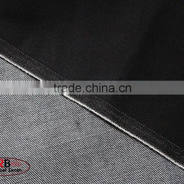 Factory Stock Lot 9.5oz Black 72%Cotton Denim Fabric photo-2