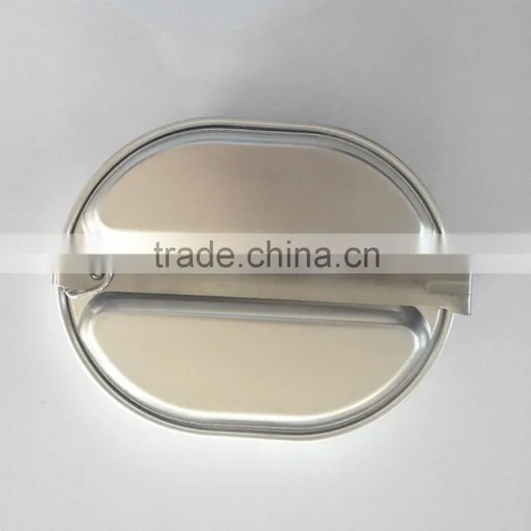 Aluminum Army-using Oval Travel Lunmch Box With Handle photo-3