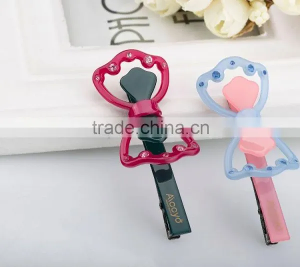 Fashion Colorful Rhinestone Decoration Hair Clip Wholesale Exquisite Bow Hair Clip photo-3