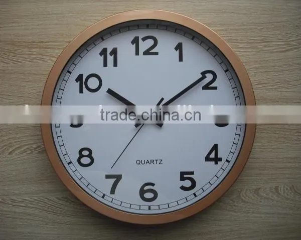 Radio Controlled Wall Clock Time Clock/ Aluminium Clock
