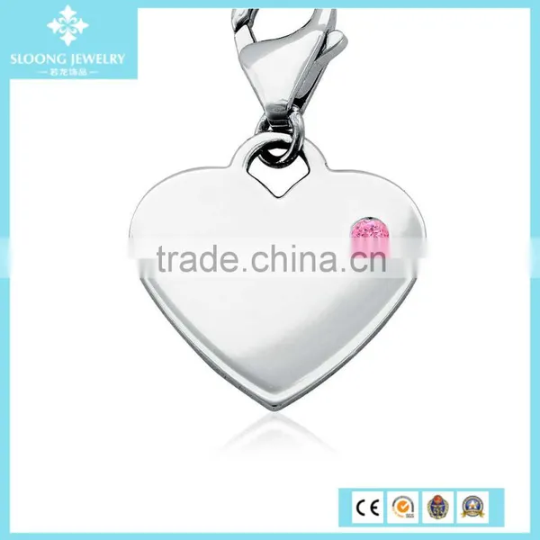 Silver Accessories Letter H Charm in Sterling Silver photo-6