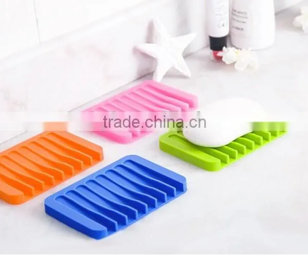 Eco-friendly Bathroom Ware Silicone Soap Dish Holder photo-6