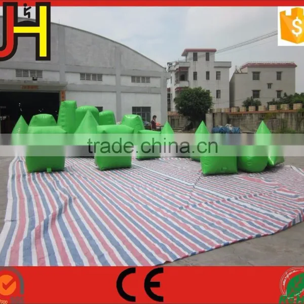 Custom 16 Pcs Black PVC Inflatable Nerf Bunkers For Sport Game photo-4