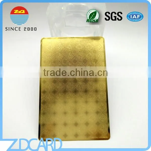 Custom Size Golden Color Metal Business Card photo-3