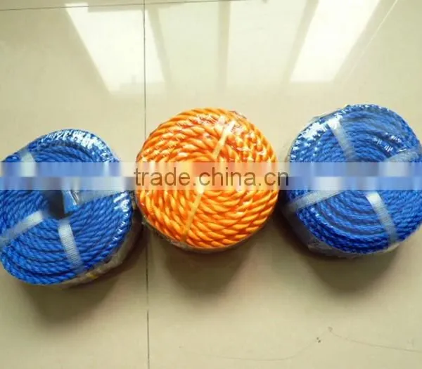 6mm Orange Pe3-strand Rope in Roll,coil,twine,3--strand Pe,pp Twisted Rope photo-4