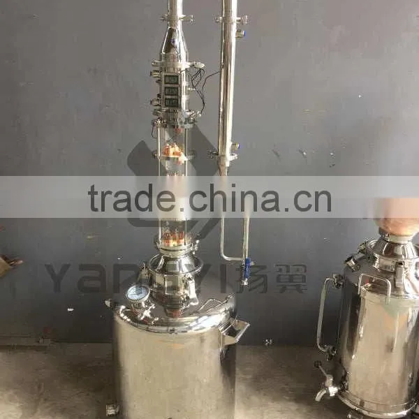 2'' 3'' 4'' 5''glasses Moonshine Distill Column With Copper Bubble Plate