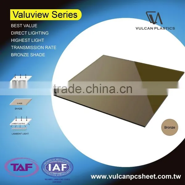 Plastic Polycarbonate Solid / Corrugated Sheets (Valuview Bronze Series) photo-5