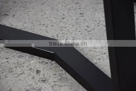 Resturant Wooden Coffee Table Iron Black 15 Inch Metal Bases,metal Bench Leg photo-4