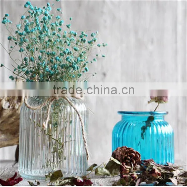 Clear Glass Vase Lanterns for Wedding Centerpieces photo-4