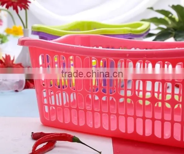 Promotional Plastic Large Size Storage Basket Kitchen Accessories Wash Fruit Vegetable Sieve Storage Basket Dropping Water photo-2