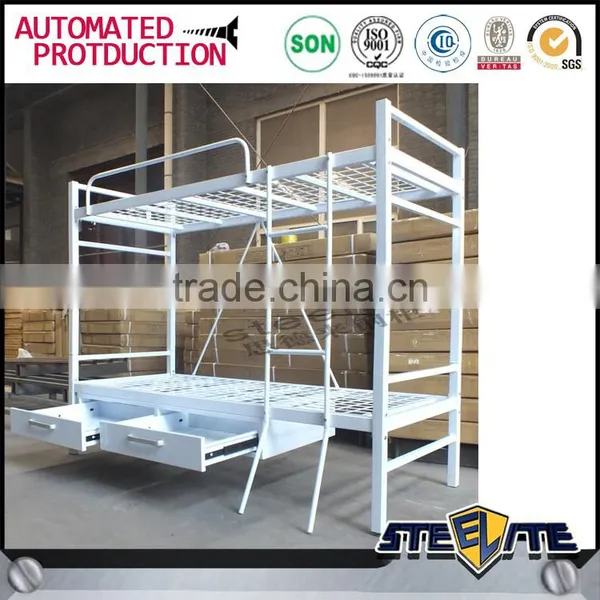 Iron Metal Type and Home Bed Specific Use Steel Bunk Bed photo-4