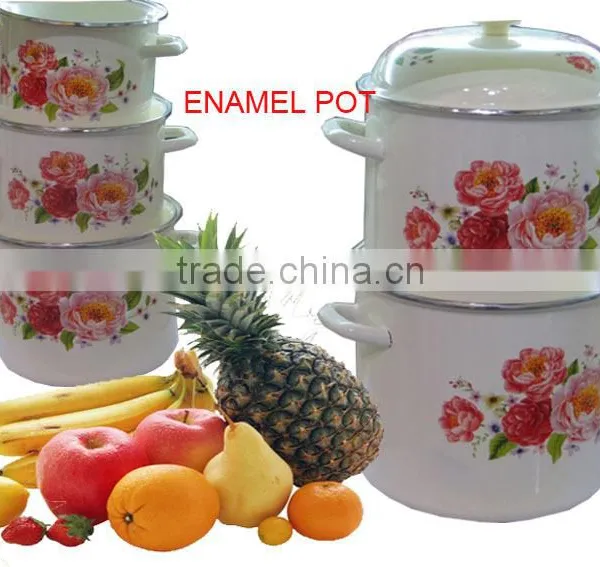 High Quality Enamel Cooking Pot Casserole Cookware photo-3