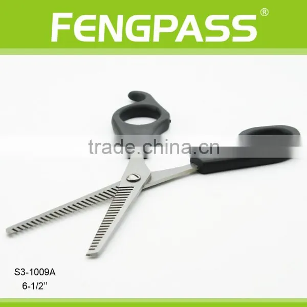 S3-1009A 6-1/2" Inch 2CR13 Stainless Steel With PP Handle Professional Barber Haircutting Scissor Both Side Thinning Scissors photo-4