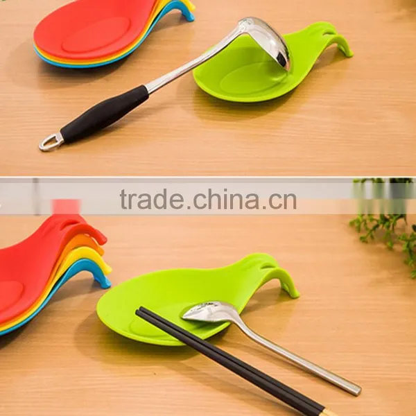 FDA Food Grade Heat Resistant Non-stick Silicone Spoon Rest. photo-3