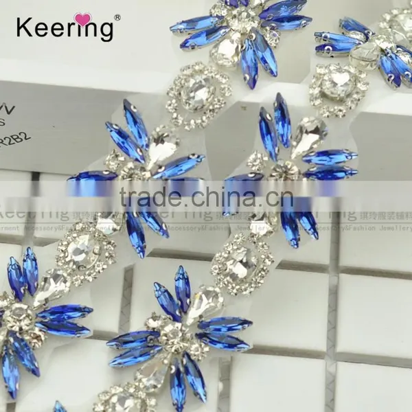 New Design Crystal Rhinestone Applique WFA-940 photo-2