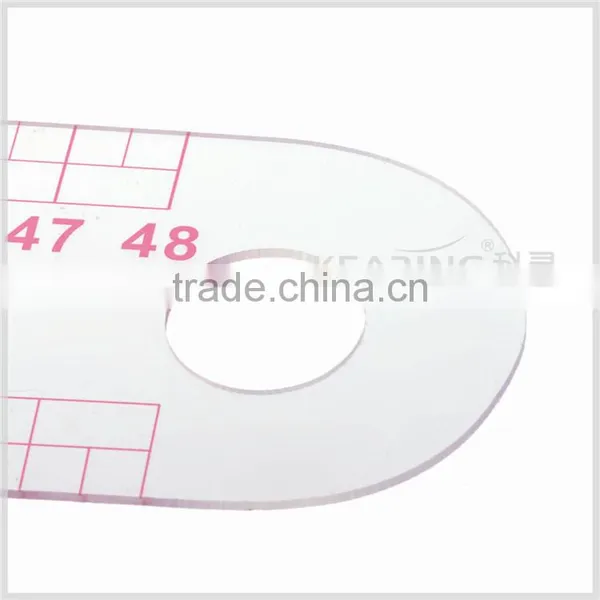 Kearing OEM Hip Line Sewing Ruler 48cm French Curves for Fashion Design Plastic Rulers# 6248 photo-4