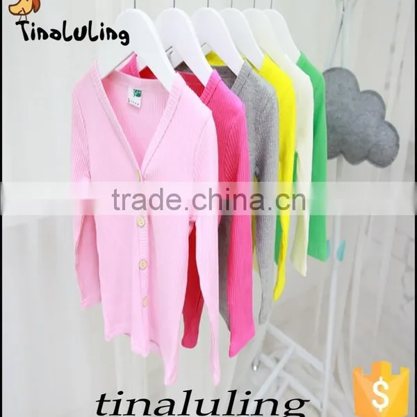 2015 New Style Candy Color Plain Kids Cardigans photo-3