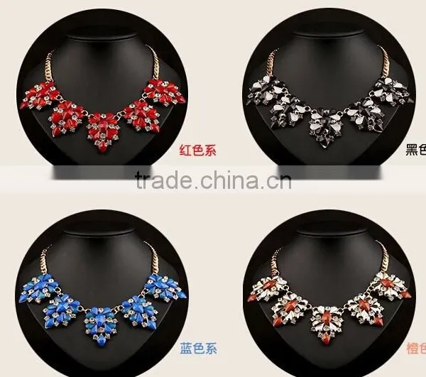Fancy Design US Latest Women Acrylic Crystal Necklace photo-2
