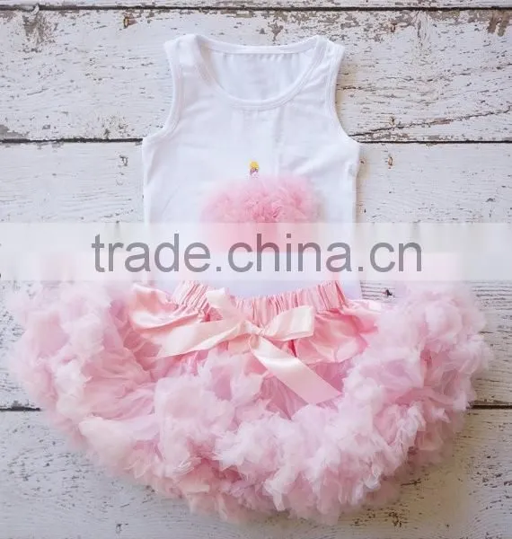 Chiffon Sexy Girls Tutu Skirt Stripe Clothing Suit Goods for Children Clothing photo-2