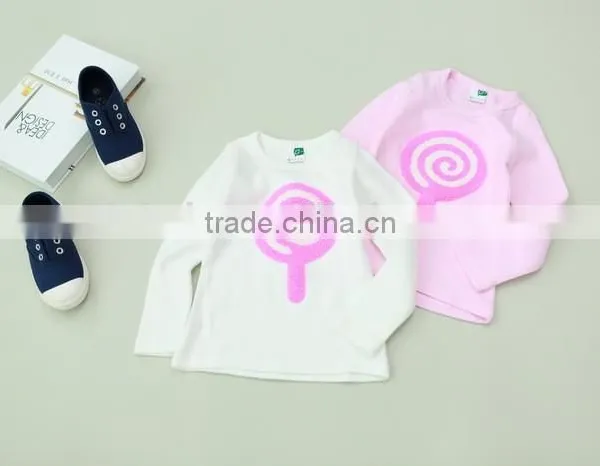 2015 Children's Clothing Fashionable Longsleeve T-shirt for Girls photo-4