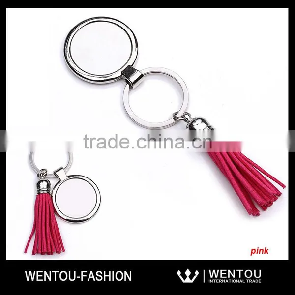 Vintage Gift Monogram Tassel Preppy Keychain photo-5