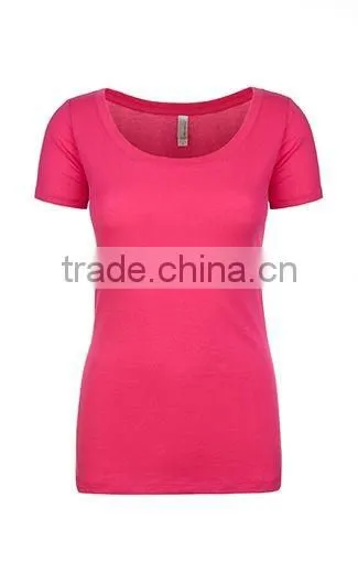 Next Level Apparel Ladies' The Scoop Tee - Made From Pre-shrunk 100% Combed Cotton Jersey and Comes With Your Logo. photo-5