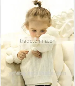 Latest New Style Children Wear Pom Pom Sweater photo-2