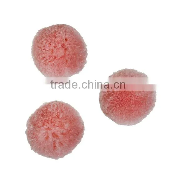 DIY Craft Decoration Orange Round 20mm Cashmere Pom Pom Ball photo-3