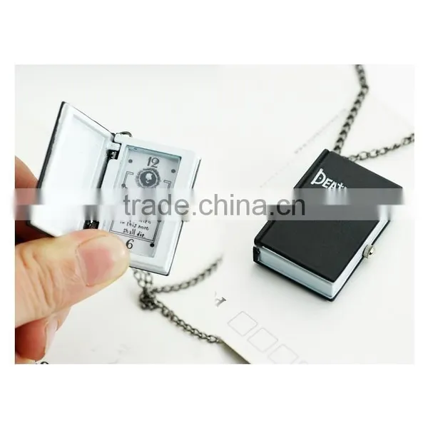 Death Note Book Shape Pocket Watch With Chain Necklace Watch photo-3