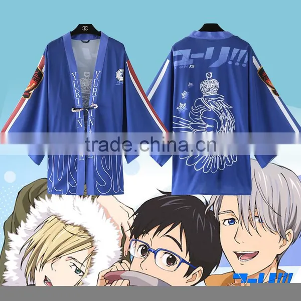 Yuri On Ice Cartoon Blue Wholesale Cosplay Japanese Anime Costume photo-5