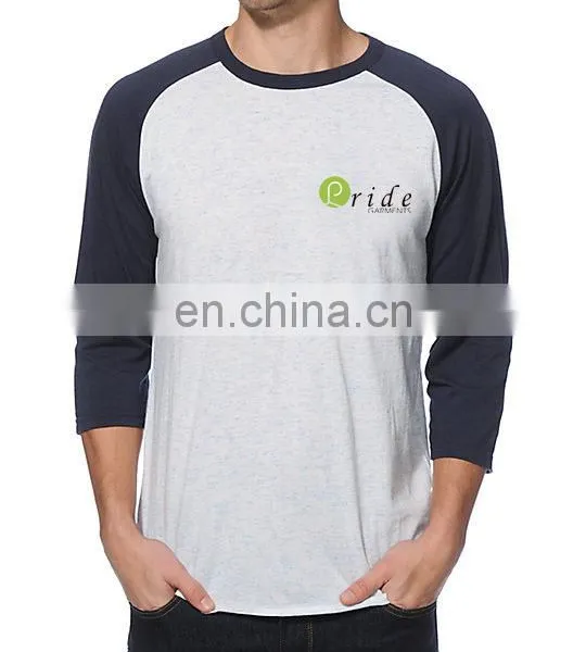 Unisex Adult Color Combination Custom Printing Baseball T-shirt-customise Long Sleeve T-shirt- Casual Wear T-shirt photo-5