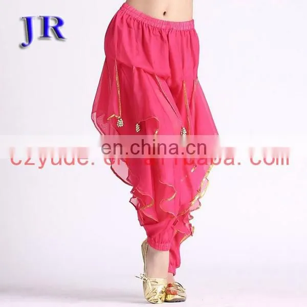 Chiffon Coins Arabic Belly Dance Harem Pant K-4002# photo-3